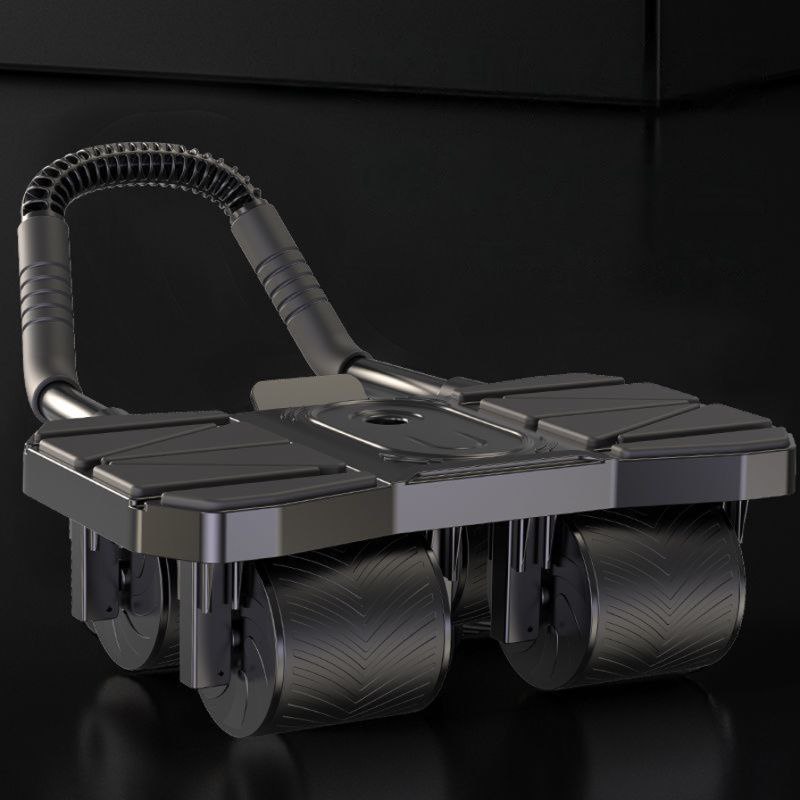 Automatic Rebound Four-Wheel Widened Ab Roller With Elbow Support - Stable Core Trainer For Beginners & All Fitness Levels