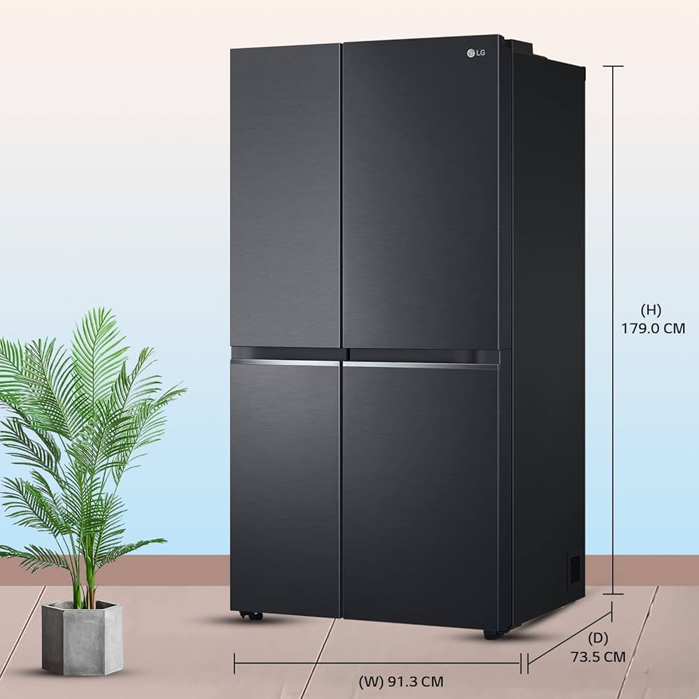 Lg Gc-b257kqjw 674l Side-by-side (10 Years Warranty) Inverter Refrigerator