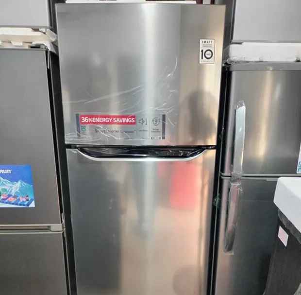 Lg Gl-c252slbb 260l Inverter With 10 Years Warranty Top Freezer Refrigerator.